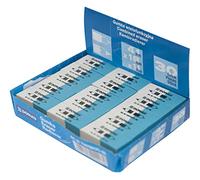 DONAU 7307001PL-99 Lot de 30 gommes à effacer pour crayons et stylos à bille en caoutchouc de qualité supérieure 41 x 18 x 11 mm