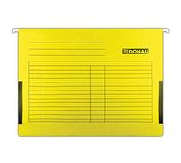 DONAU 7420905-11 Lot de 5 dossiers suspendus en carton recyclé 230 g/m² pour format A4 Jaune