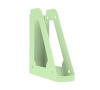 DONAU 7462101PL-06 Porte-revues Design moderne / 1 pièce / A4 - Vert pastel/ajouré/PP/Plastique/Organiseur de bureau pour magazines