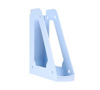 DONAU 7462101PL-10 Porte-revues design moderne 1 pièce A4 Bleu pastel ajouré PP Plastique Organiseur de bureau pour magazines