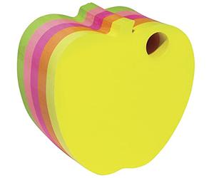 DONAU 7563001PL-99 Notes adhésives Pomme Cube 1 x 400 feuilles Fluo