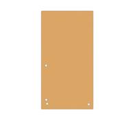 DONAU Donau Lot de 100 intercalaires 1/3 A4 190 g/m² en carton recyclé 4 trous 23,5 x 10,5 cm Intercalaires perforés pour classeurs, classeurs, intercalaires fabriqués en UE