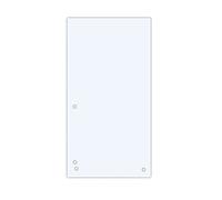 DONAU Donau Lot de 100 intercalaires en carton recyclé 190 g/m² Blanc 23,5 x 10,5 cm