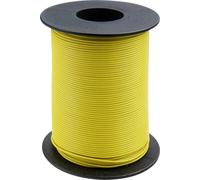 Donau Elektronik 105-3-100 Fil de câblage 1 x 0.20 mm² jaune 100 m