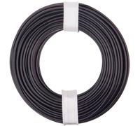 Donau Elektronik 125-011 Fil de câblage 1 x 0.25 mm² noir 10 m