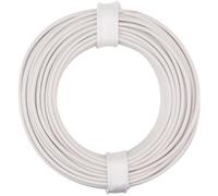 Donau Elektronik 125-015 Fil de câblage 1 x 0.25 mm² blanc 10 m