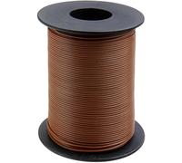 Donau Elektronik 125-S50-8 Fil de câblage 1 x 0.25 mm² marron 50 m