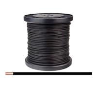 Donau Elektronik 218-11-100 Fil de câblage 2 x 0.14 mm² noir 100 m