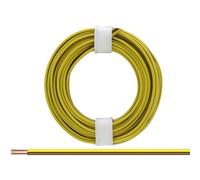 Donau Elektronik 218-38 Fil de câblage 2 x 0.14 mm² marron-jaune 5 m
