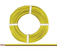 Donau Elektronik 218-380 Fil de câblage 2 x 0.14 mm² marron-jaune 50 m