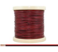 Donau Elektronik 218-500 Fil de câblage 2 x 0.14 mm² rouge/noir 500 m