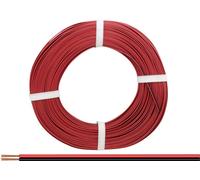 Donau Elektronik 225-010-25 Fil de câblage 2 x 0.25 mm² rouge/noir 25 m