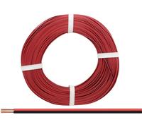 Donau Elektronik 225-010-25 Fil de câblage 2 x 0.25 mm² rouge/noir 25 m