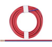 Donau Elektronik 225-02 Fil de câblage 2 x 0.25 mm² rouge-bleu 5 m
