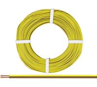 Donau Elektronik 225-380 Fil de câblage 2 x 0.25 mm² marron-jaune 50 m