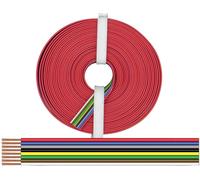 Donau Elektronik 225-885-10 Fil de câblage 8 x 0.25 mm² + 8 x 0.25 mm² noir, rouge, bleu, gris, vert, blanc, jaune, marron 10 m