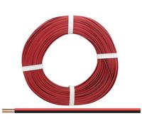 Donau Elektronik 250-01-25 Fil de câblage 2 x 0.50 mm² rouge, noir 25 m