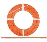 Donau Elektronik 250-57-25 Fil de câblage 2 x 0.50 mm² blanc orange 25 m