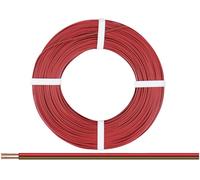 Câble double 0,75 mm² / 25 m rouge-marron