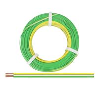 Donau Elektronik 318-354-50 Fil de câblage 3 x 0.14 mm² jaune, blanc, vert 50 m
