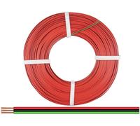 Donau Elektronik 325-014-25 Fil de câblage 3 x 0.25 mm² rouge, noir, vert 25 m