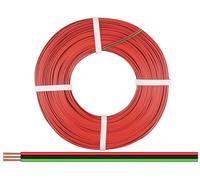 Donau Elektronik 325-014-50 Fil de câblage 3 x 0.25 mm² rouge, noir, vert 50 m