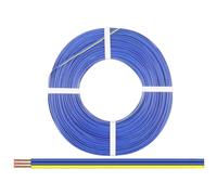 Donau Elektronik 325-223-25 Fil de câblage 3 x 0.25 mm² bleu, jaune 25 m