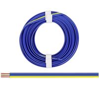 Donau Elektronik 325-223 Fil de câblage 3 x 0.25 mm² + 3 x 0.25 mm² bleu, jaune 5 m