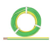 Donau Elektronik 325-354-25 Fil de câblage 3 x 0.25 mm² jaune, blanc, vert 25 m