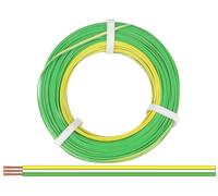 Donau Elektronik 325-354-50 Fil de câblage 3 x 0.25 mm² jaune, blanc, vert 50 m