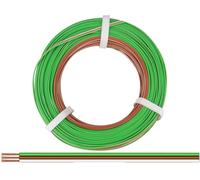 Donau Elektronik 325-485-50 Fil de câblage 3 x 0.25 mm² vert, marron, blanc 50 m