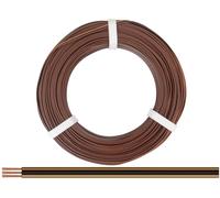 Donau Elektronik 325-818-25 Fil de câblage 3 x 0.25 mm² marron foncé, noir, marron clair 25 m