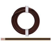 Donau Elektronik 325-818 Fil de câblage 3 x 0.25 mm² marron foncé, noir, marron clair 5 m