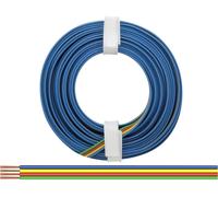 Donau Elektronik 418-5 Fil de câblage 4 x 0.14 mm² vert, rouge, jaune, bleu 5 m