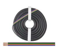 Donau Elektronik 419-010 Fil de câblage 4 x 0.25 mm² noir, vert, rouge, bleu 10