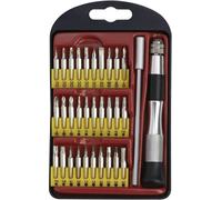 Donau Elektronik 821797 Jeu d'embouts 30 pièces vis à fente, cruciforme Phillips, vis Pozidriv, 6 pans intérieurs, TORX® intérieur