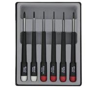 Donau Elektronik pour l'électronique et la mécanique de précision Jeu de tournevis 6 pièces cruciforme Phillips, vis Pozidriv