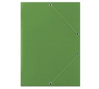 DONAU FEP06G Lot de 50 chemises à coins A4 en carton solide avec 2 élastiques Vert Point vert