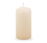 DONAU HOME - 1 bougie pilier classique/crème - 10 x 5 cm de diamètre - Non parfumées - Pour la décoration - Durée de combustion : 32 heures - Beige/crème - Bougies de cire/de table - Pour autel