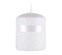 DONAU HOME Bougie colonne Milo - Bougie en cire - 70 x 90 mm - Perle blanche - Pour décoration - Durée de combustion : 40 heures - 1 pièce