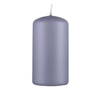DONAU HOME Bougie pilier standard laquée - Bougie à la paraffine - 60 x 115 mm - Graphite métallisé mat - Bougie pilier décorative - 1 pièce - Pour décoration