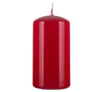 DONAU HOME Colonne de bougie standard brillante - Bougie en cire - 60 x 115 mm - Rouge - Durée de combustion : 38 heures - Bougie décorative - 1 pièce