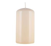 DONAU HOME Colonne de bougie standard brillante/bougie paraffine / 60 x 115 mm/crème/pour décoration, durée de combustion de 38 heures/bougie décorative en cire, 1 pièce