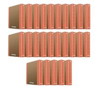 Donau Life 3835001FSC-12 Lot de 25 classeurs à anneaux étroits Orange Format A4 5 cm 50 mm 2 anneaux en D Coins arrondis