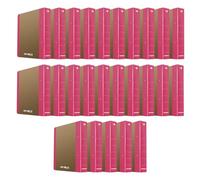 Donau Life 3835001FSC-30 Lot de 25 classeurs à anneaux étroits Rose Format A4 5 cm 50 mm 2 anneaux en D Coins arrondis Noyau en carton solide A4