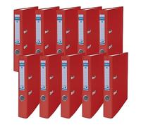 DONAU Master Binder Lot de 10 classeurs à levier FSC/DIN A4, 5 cm, 10 pièces, couverture en plastique PP/carton avec fente pour papier, classeur à anneaux
