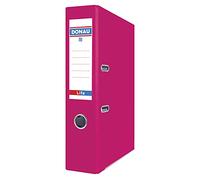 DONAU Premium Lot de 25 classeurs A4 75 mm 7,5 cm Couverture en plastique PP Papier à fente Dossier de bureau avec protection des bords en métal Idéal pour le bureau et l'école Motif pois verts
