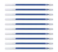 DONAU Recharges de stylo à bille gel - Couleur : bleu - Lot de 10 (Lot de 10) - Diamètre de la boule : 0,5 mm - Épaisseur du trait : 0,25 mm - Encre résistante à l'eau et non décolorante