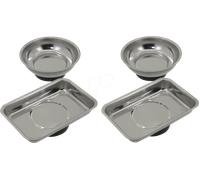 DONAU RS40 - Lot de plateaux magnétiques, 4 pcs., ronds et carrés
