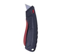 DONAU SAFETY Couteau de sécurité / 1 piece/Coupe-boîte rétractable, lame remplaçables/Blister/Noir-Rouge/Cutter Universel